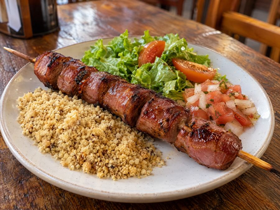 Espetinho Linguiça calabresa